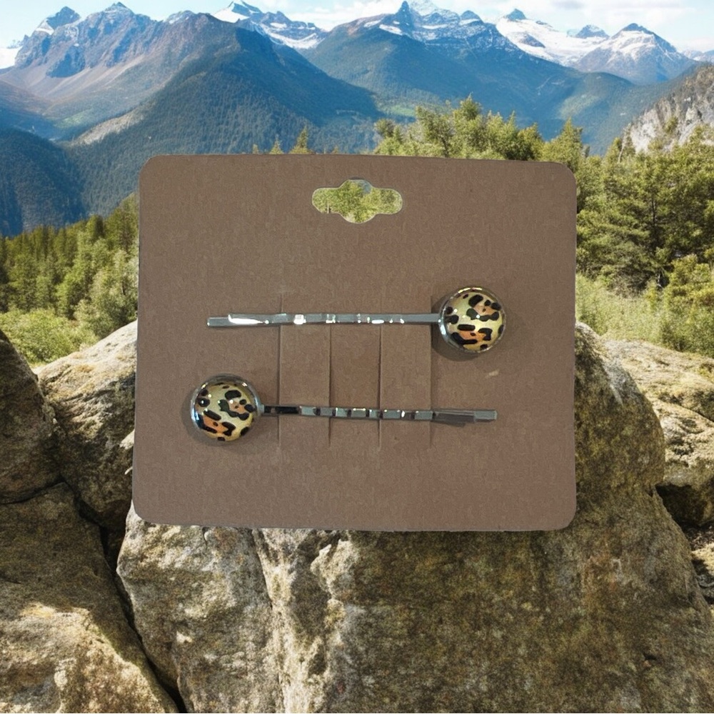 NEW Animal Print Design Bobby-pin Set